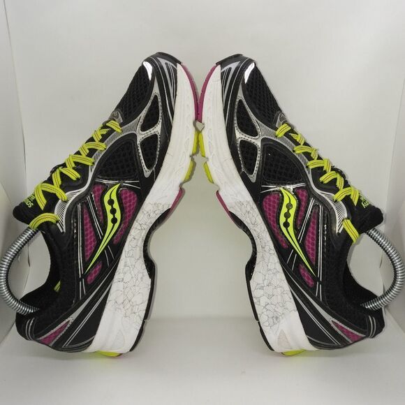Saucony Glide 7 Running Sneakers Women's Size 10 Black, Green, Purple - Picture 5 of 8